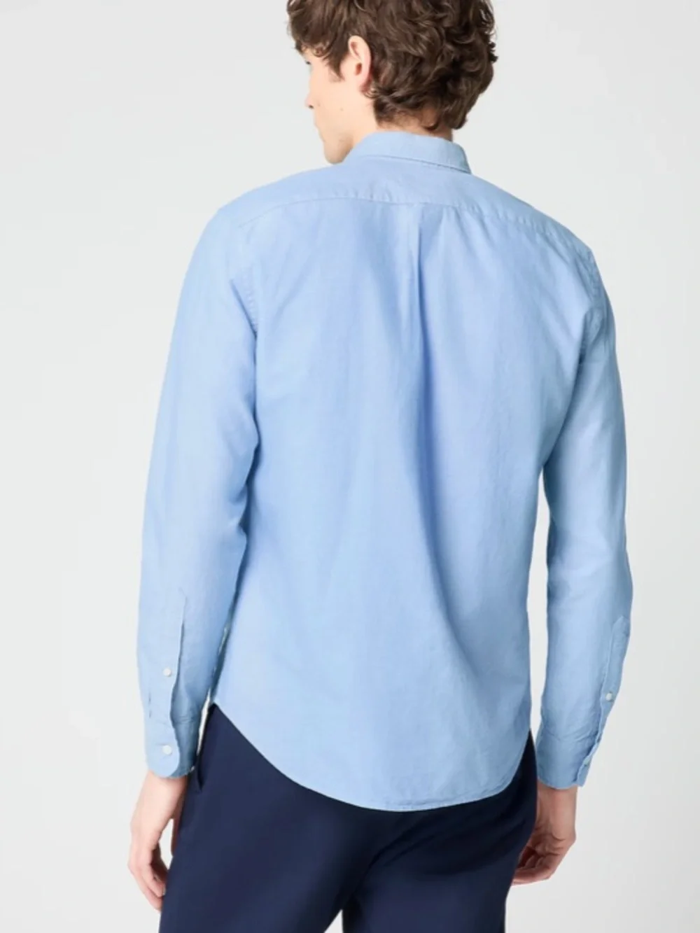 J crew light blue cross dye Classic-fit Everyday oxford shirt
